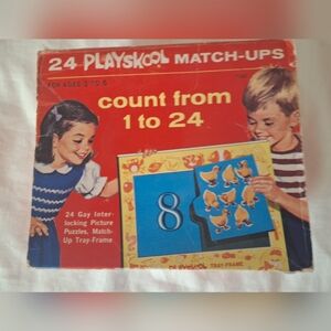 Vintage Playskool Match-Ups Counting